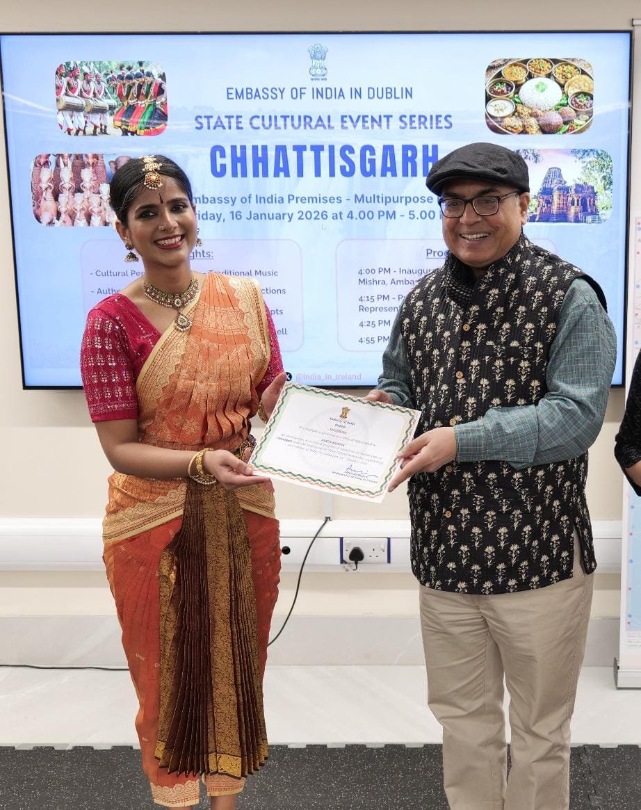 छत्तीसगढ़ की कला आयरलैंड तक पहुँची: डबलिन में छत्तीसगढ़ की लोकसंस्कृति की गूंज