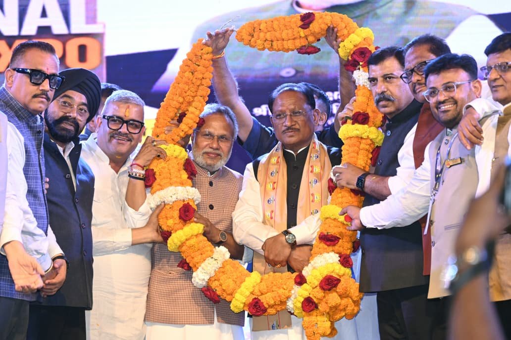 मुख्यमंत्री विष्णु देव साय नेशनल ट्रेड एक्सपो 2026 के समापन समारोह में हुए शामिल